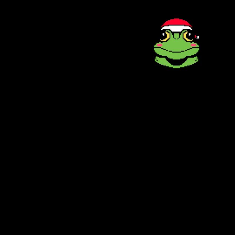 Frog Pixélisé Christmas - Drôle