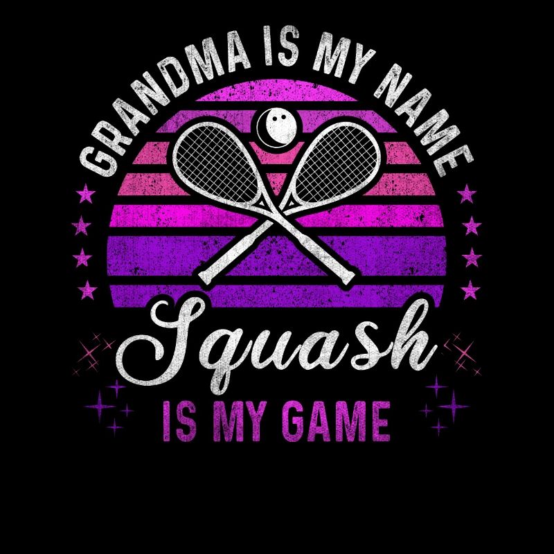 Joueur de squash Grandma Retro Sunset Squash