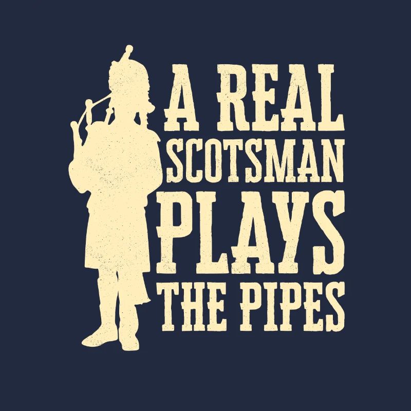 Un vrai Écossais joue de la cornemuse Pipes