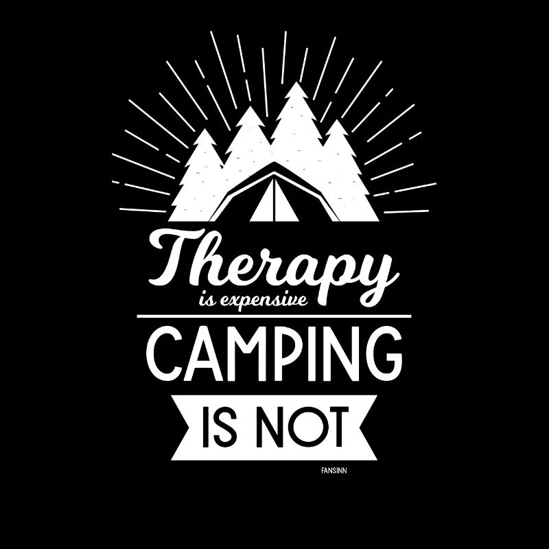 Camping Therapie Wald Erholung Spruch