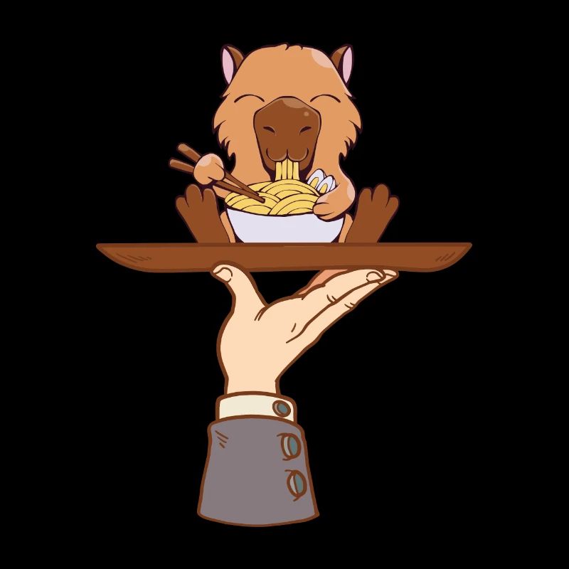 Capybara Ramen Kawaii