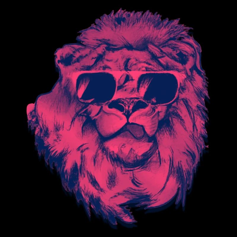 Cool Lion avec lunettes de soleil Idée cadeau tendance