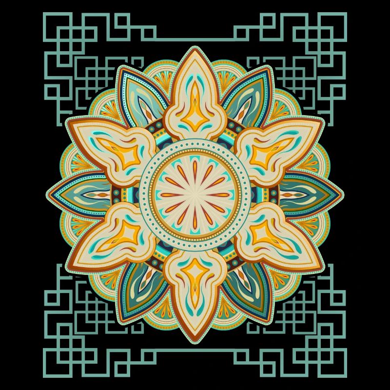 Vintage Mandala Design 3D Mandala