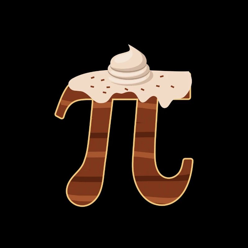 Drôle de crème au chocolat Pi Day Pie Math Lover