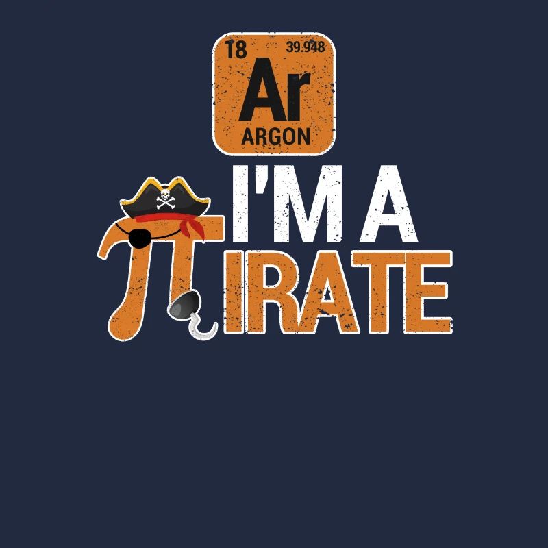 Drôle dans A Pirate Pi Day Argon Ar Chimie Math