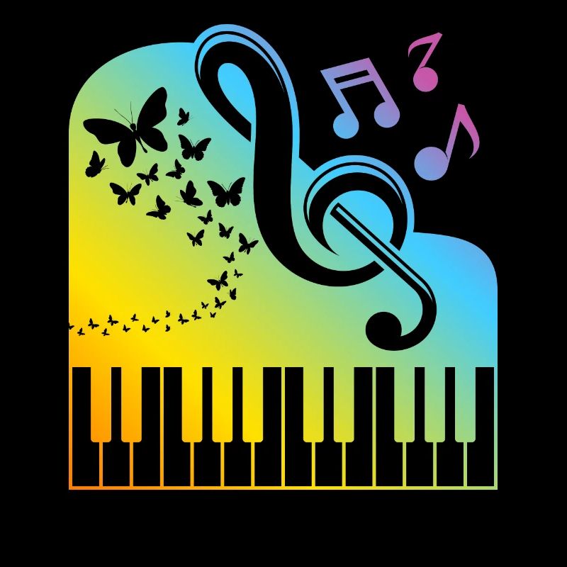 Keyboard Piano Player - Music Lover Playing Piano