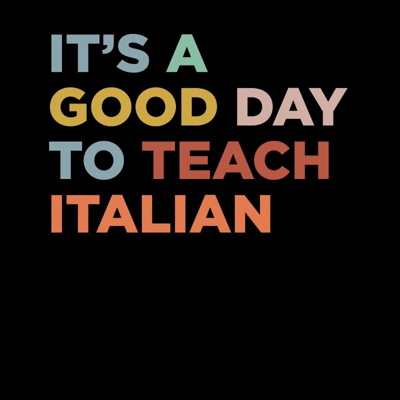 Italian teacher teaching