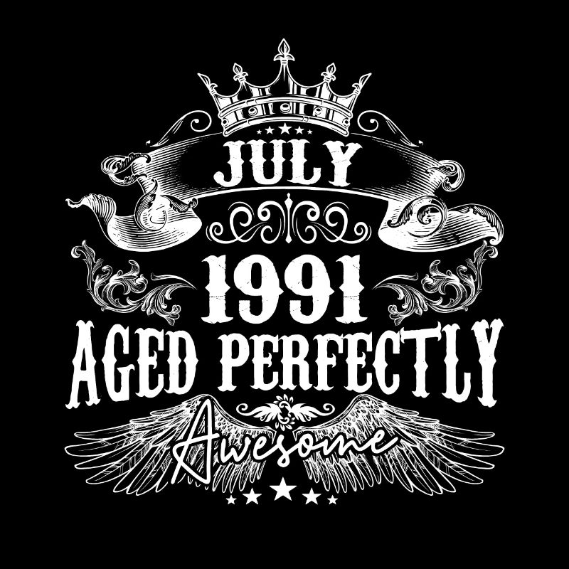 1991 | Juli 1991 Geburtstag Perfekt gealtert