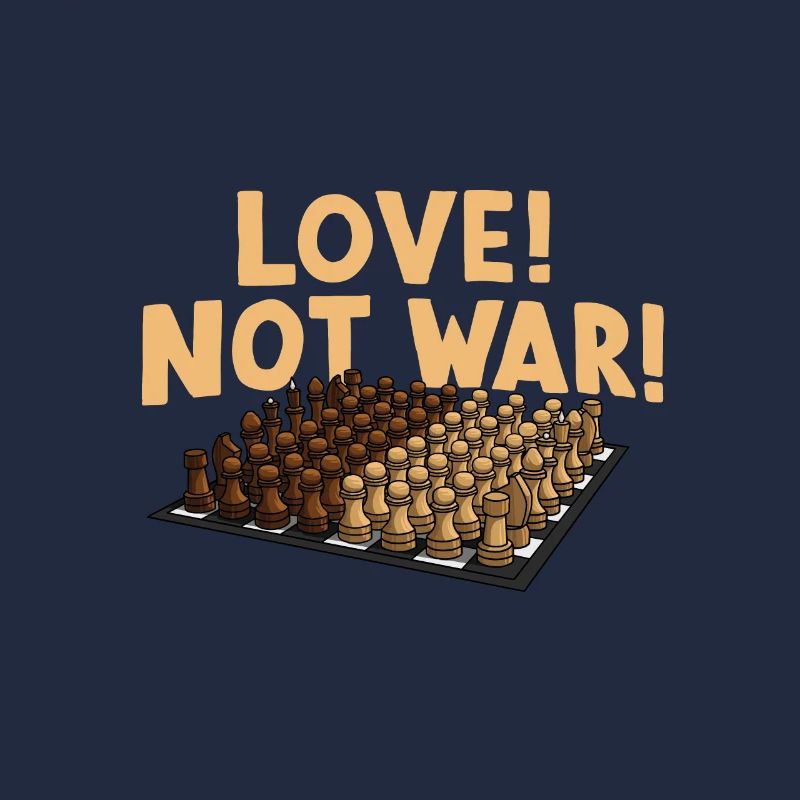 Peace Chess "Love Not War" Design for