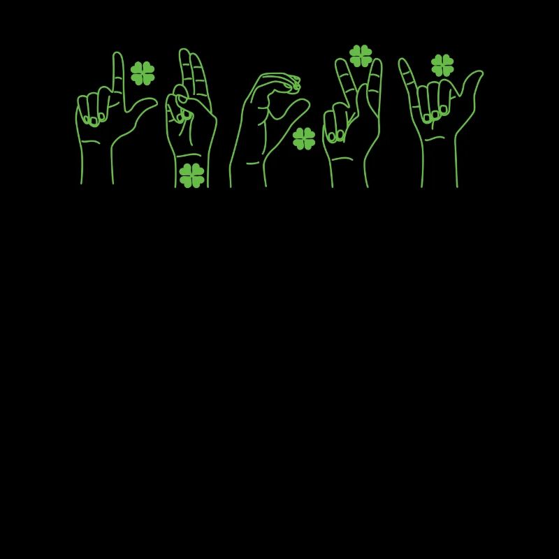 Lucky Sign Language Deaf St Patricks Day Irish
