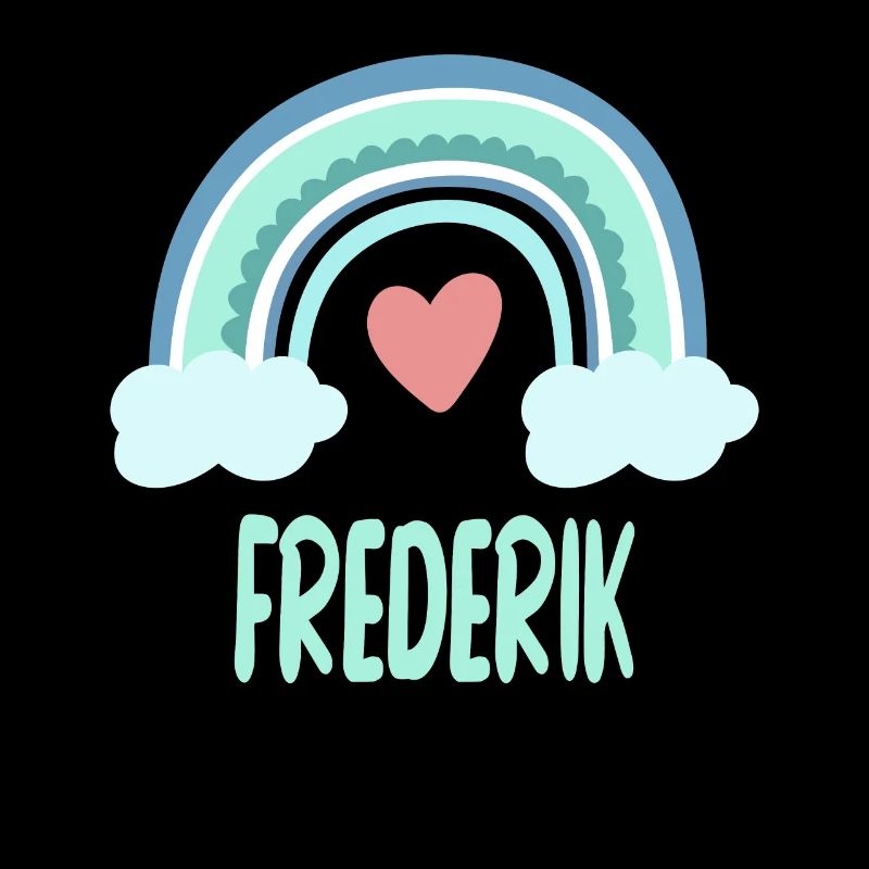 Frederik Name Regenbogen Baby