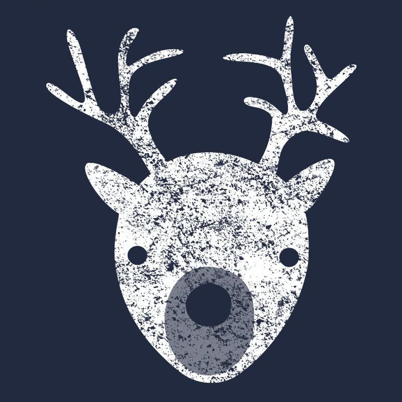 Deer pattern white snow forest christmas skandi