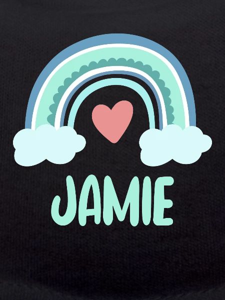 Jamie Name Rainbow Baby