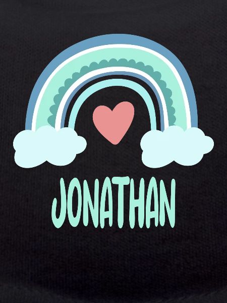 Jonathan Name Rainbow Baby