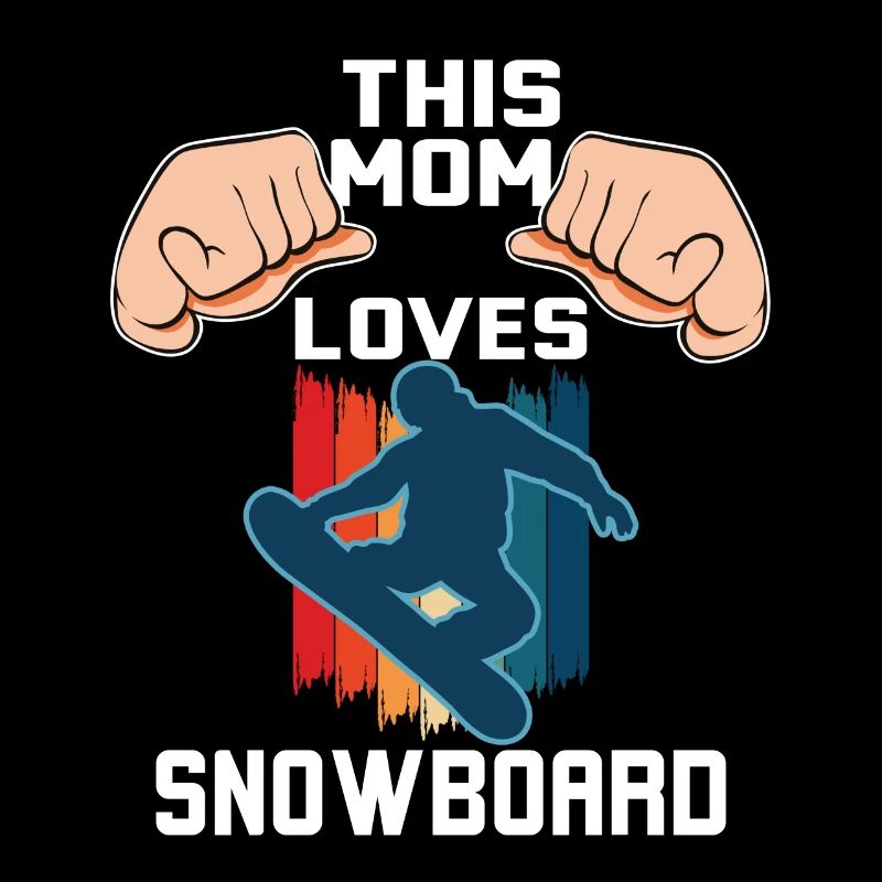 Cette maman adore le snowboard