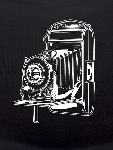 Old-fashioned photo camera