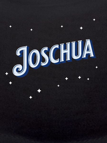 Joshua's name personalized