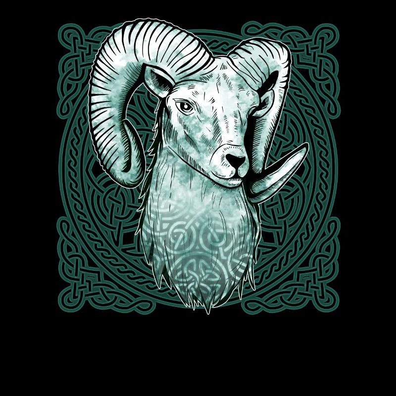 Aries Celtic knot pattern