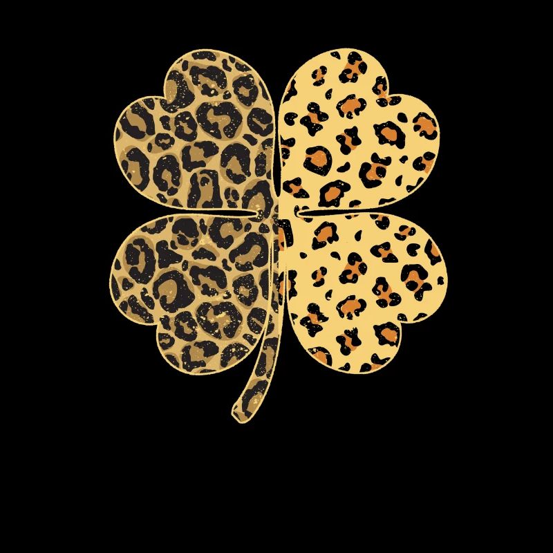 Cheetah Leopard Print Clover St Patrick’s Day