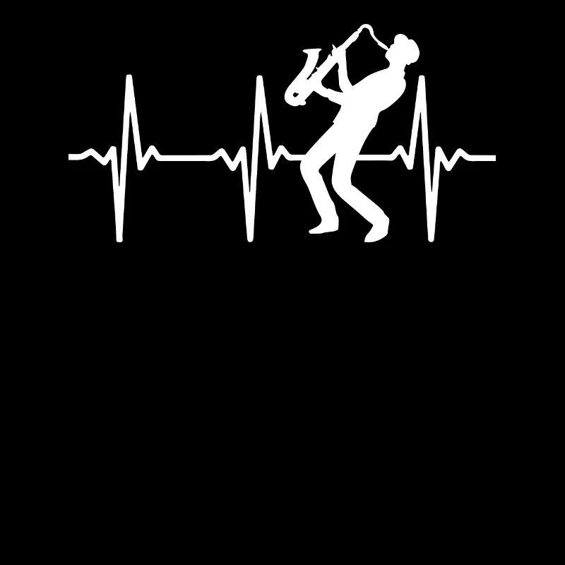 Saxophone Player Heartbeat Saxophone Player Sax Pl