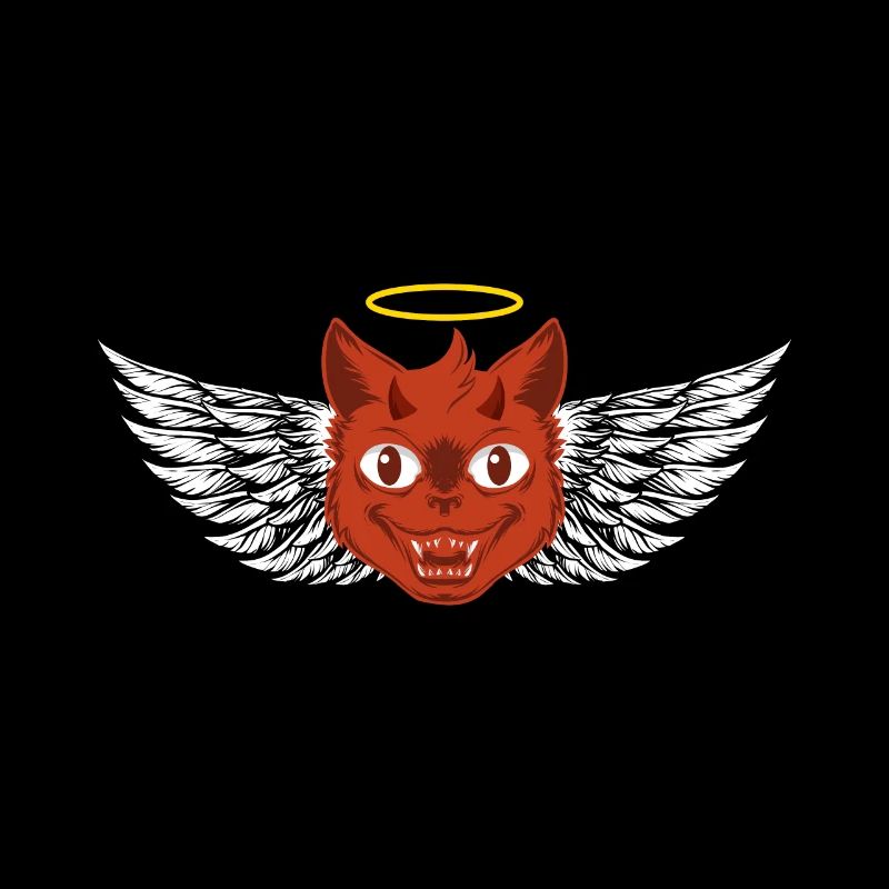 Ange et diable chat
