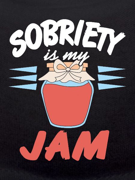Sobriety Is My Jam Retro Sober Cool Designs