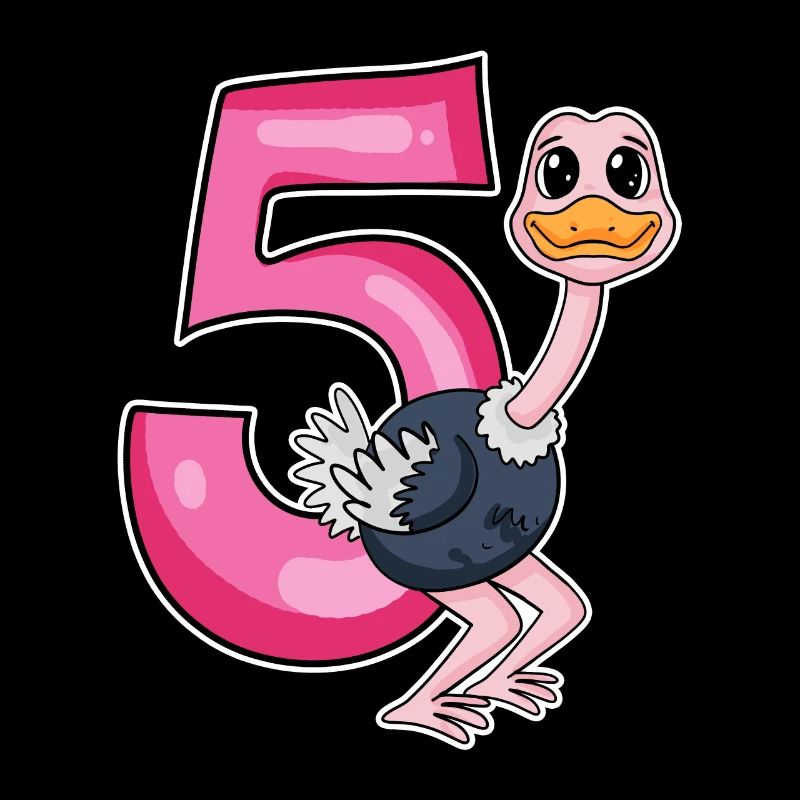 5 Jahre alt - 5. Geburtstag mit Tier Motiv