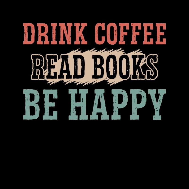 Kaffee Trinken, Bücher Lesen, Glücklich Sein