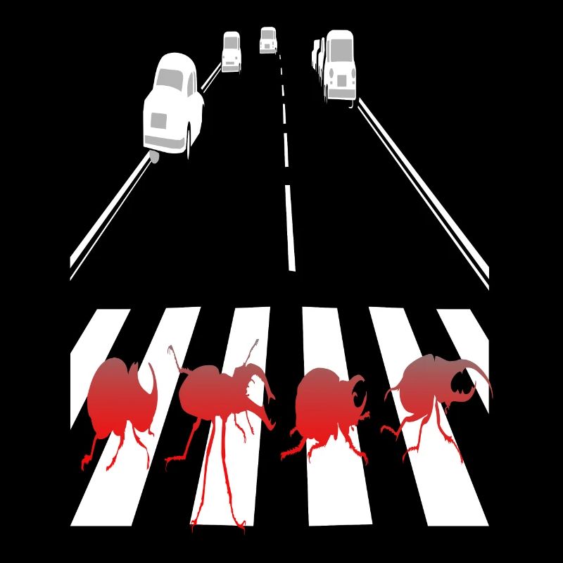 Insekten auf Straße