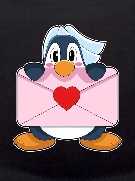 Penguin Bride Letter Wedding