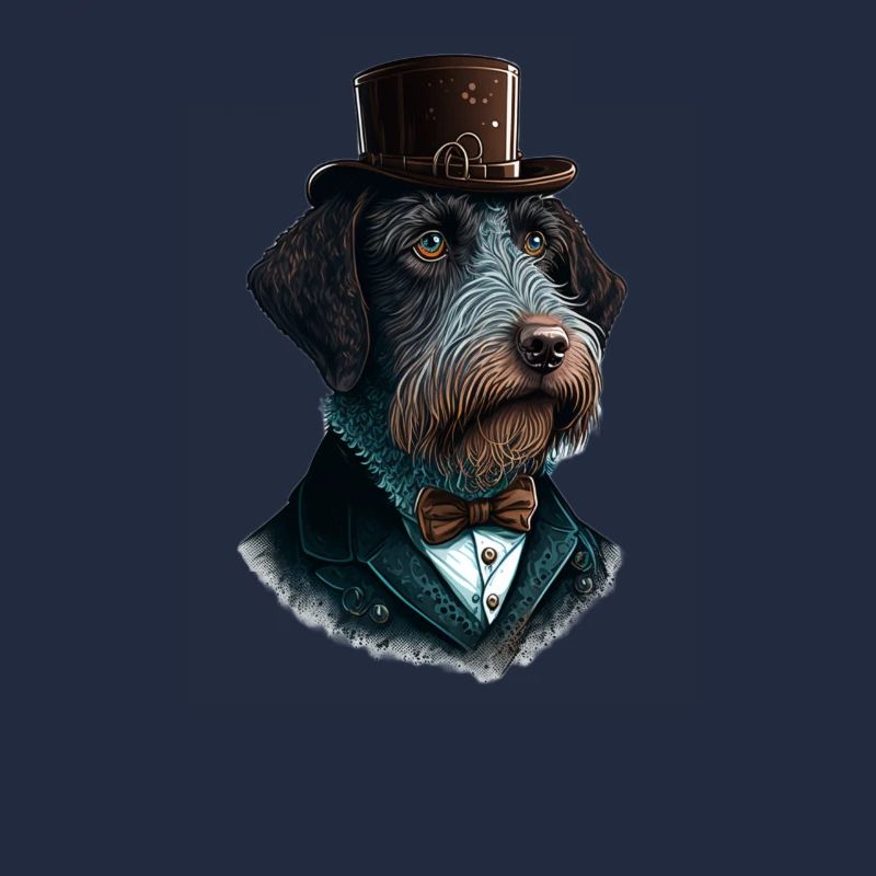 Hund German Wirehaired Pointer Hundemotiv