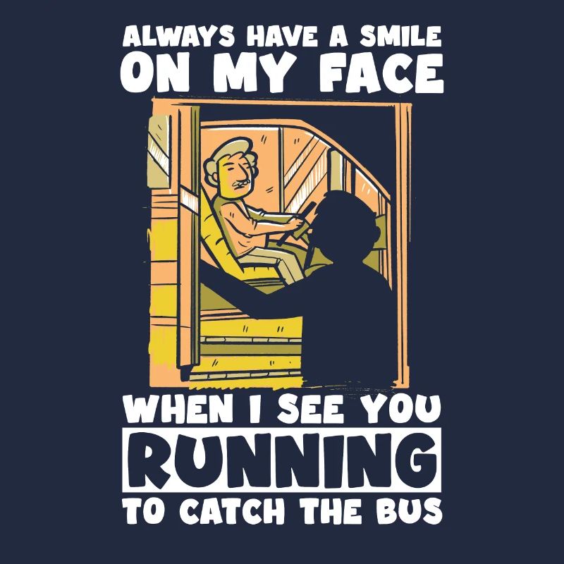 Bus drivers laugh when passengers race Bus drivers