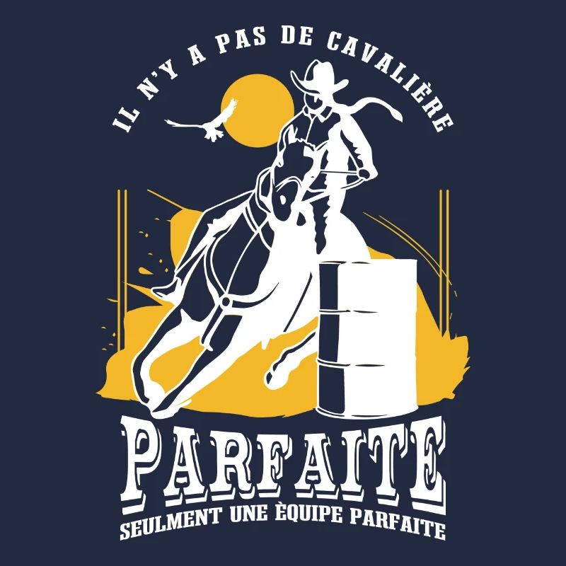 Drôle de cavalière de cheval