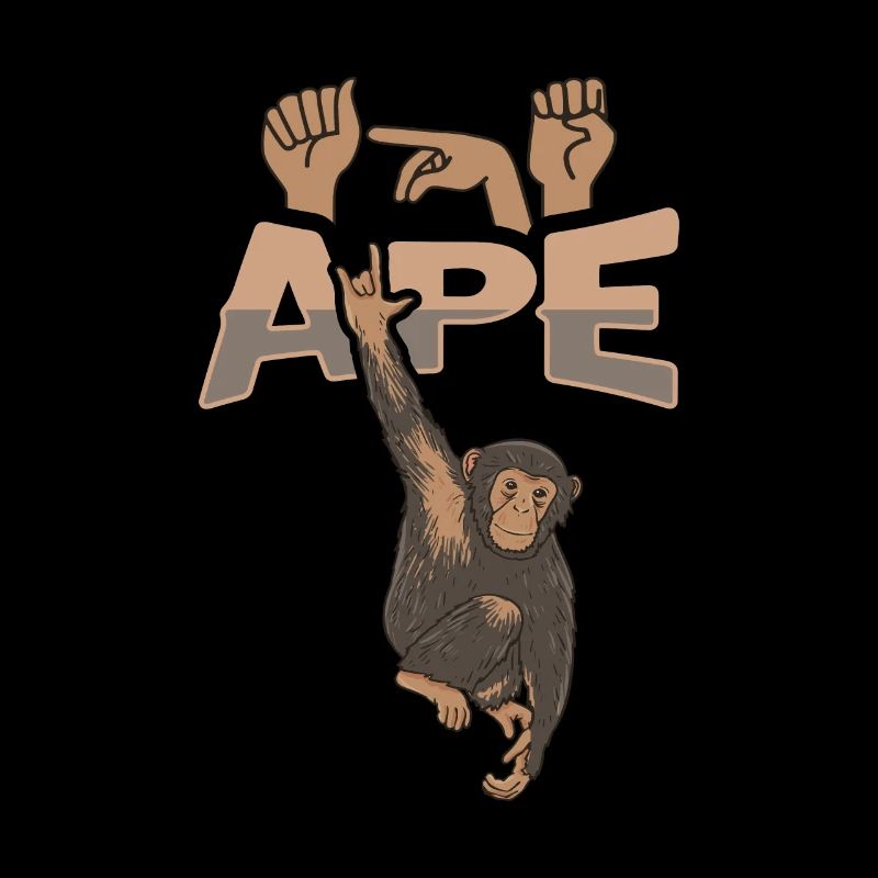 ILY Affe ASL Gebärdensprache