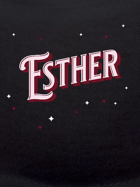Esther's name personalized