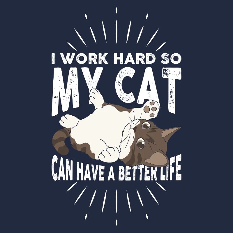 I work hard to give my cat a better