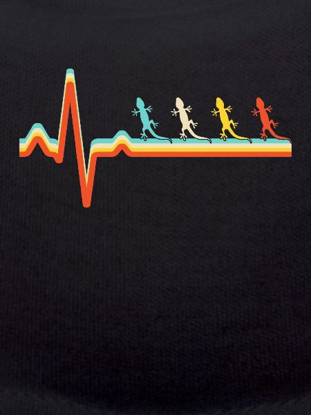 Lizard retro heartbeat