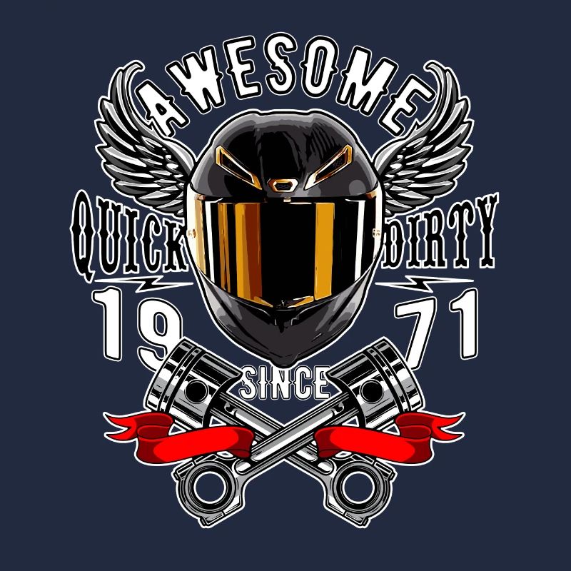 Awesome since 1971, Biker Geburtstag