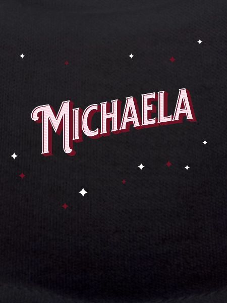 Michaela's name personalized