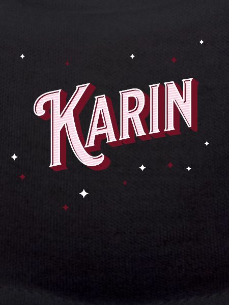 Karin's name personalized