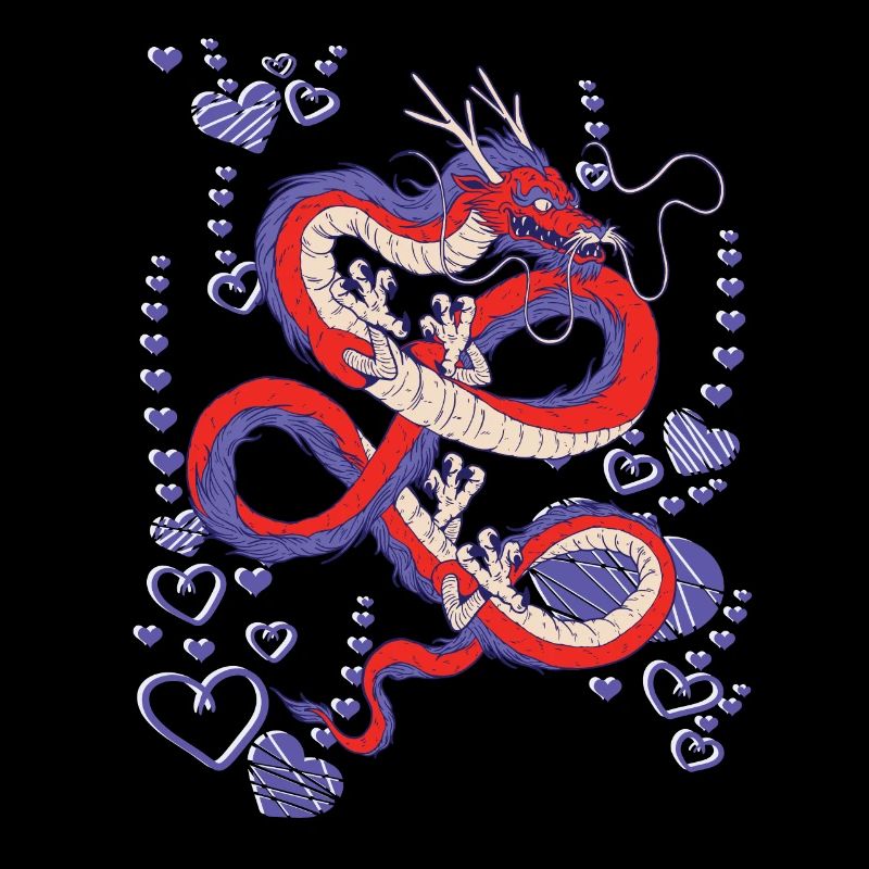 cooler japanischer Drache