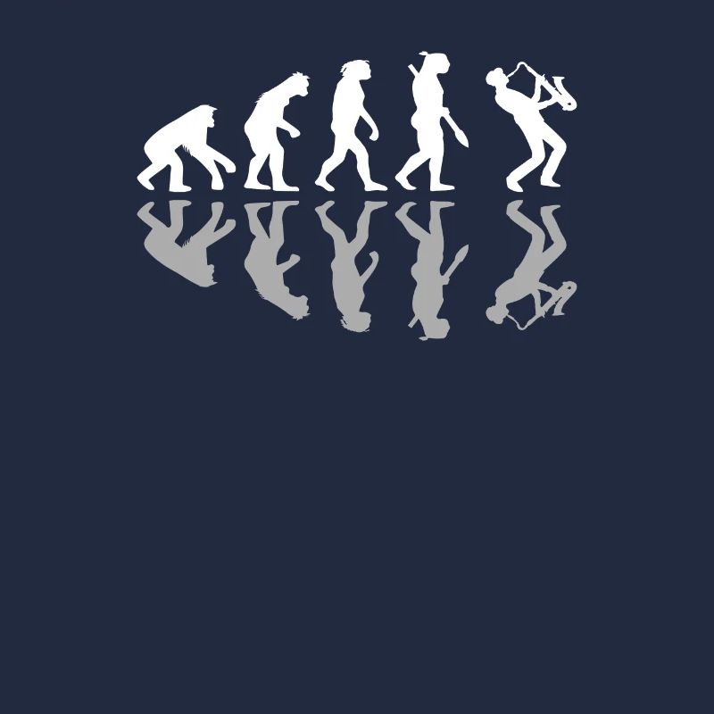 Funny Human Evolution Sax Player Saxophone Jazz