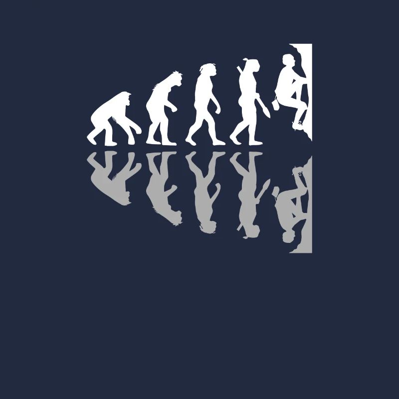 Human Evolution Funny Bouldering Climber Boulder