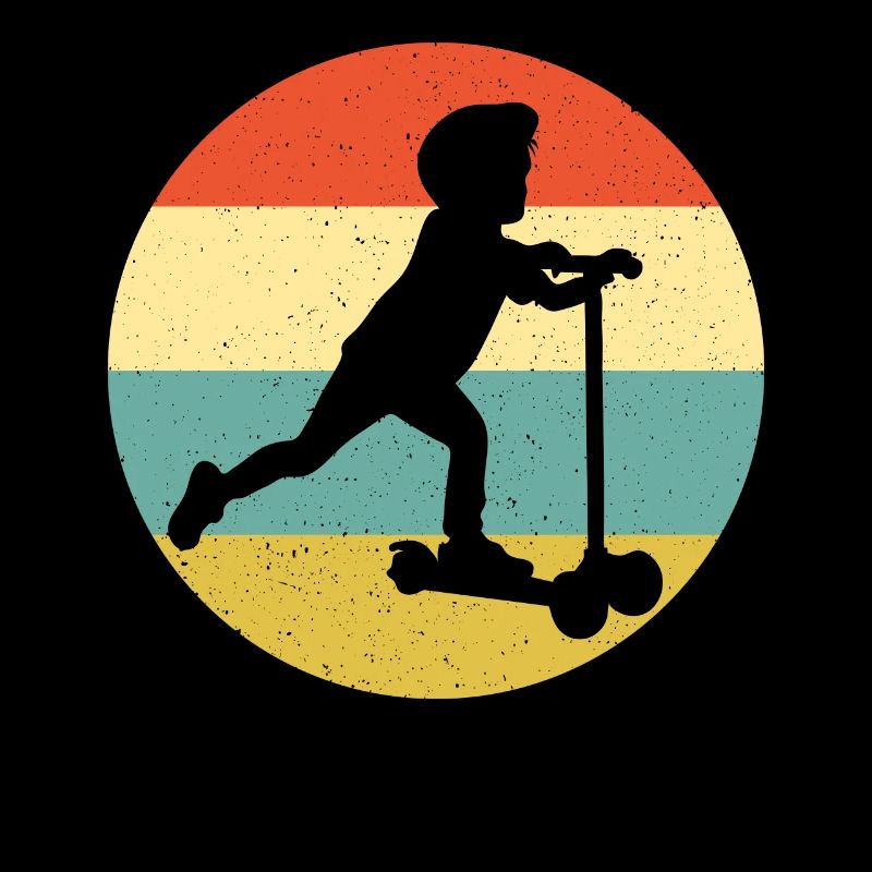 Scooter Stunt Roller für Kinder Retro