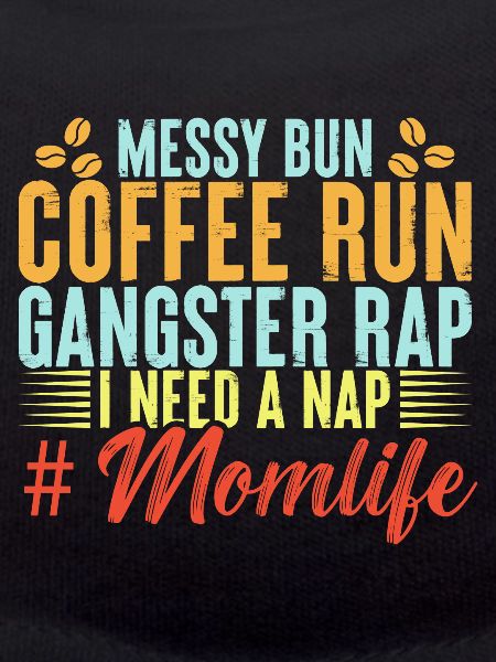 Messy bun coffee run