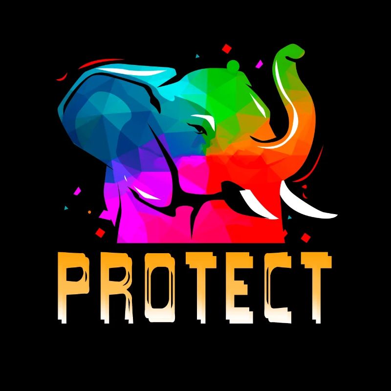 PROTECT Retro Elephant Animal Lover Protection