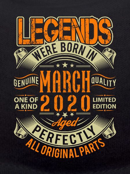 2020 March Birthday Legend
