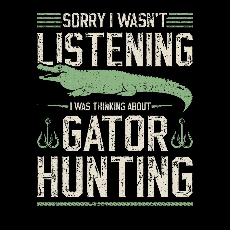 Chasseur d’alligators, penser à la chasse au gator