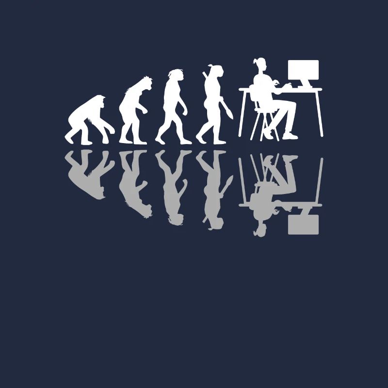 Evolution humaine Concepteur Web Humour Design numérique