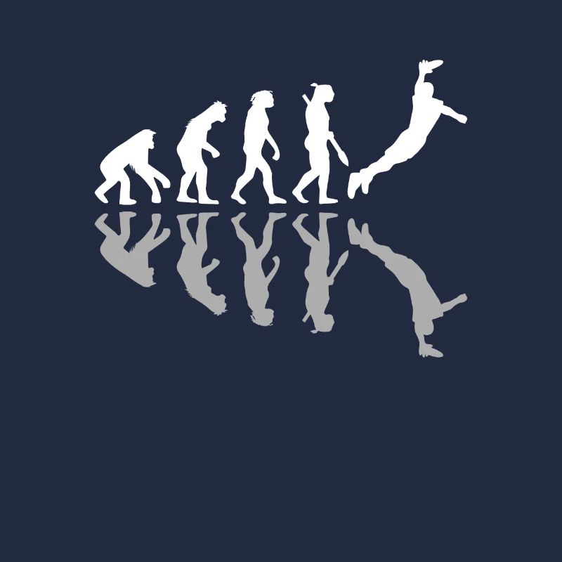Human Evolution Frisbee Player Disc Sport Lover